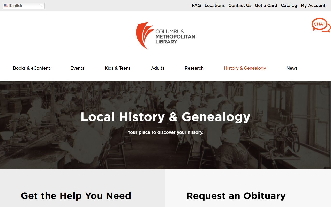 Columbus obituary death records library genealogy search