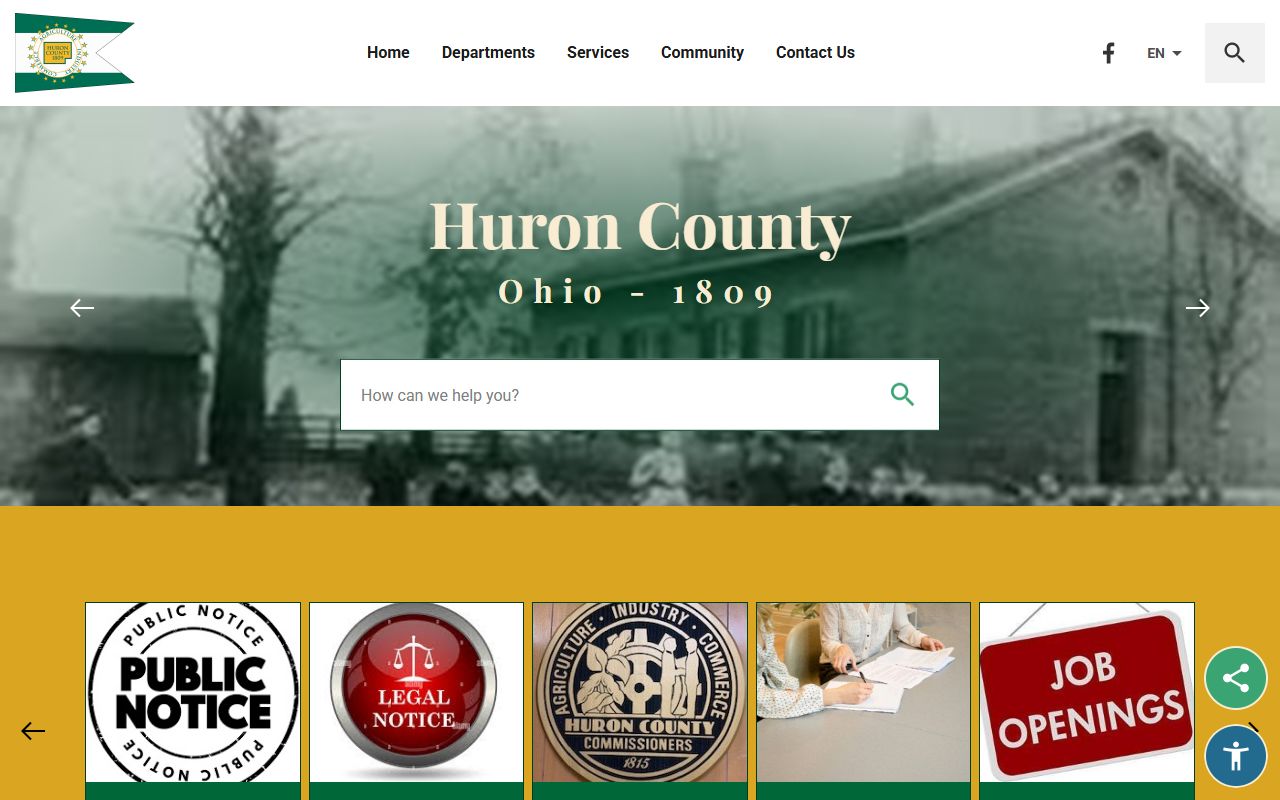 Huron County obituary death records government website and county office information