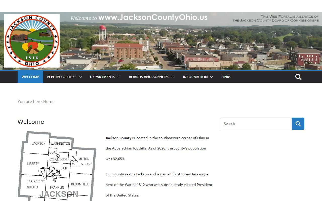 Jackson County obituary death records government website and county office directory