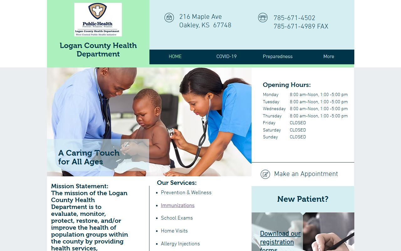 Logan County Health District website for death certificate and obituary searches