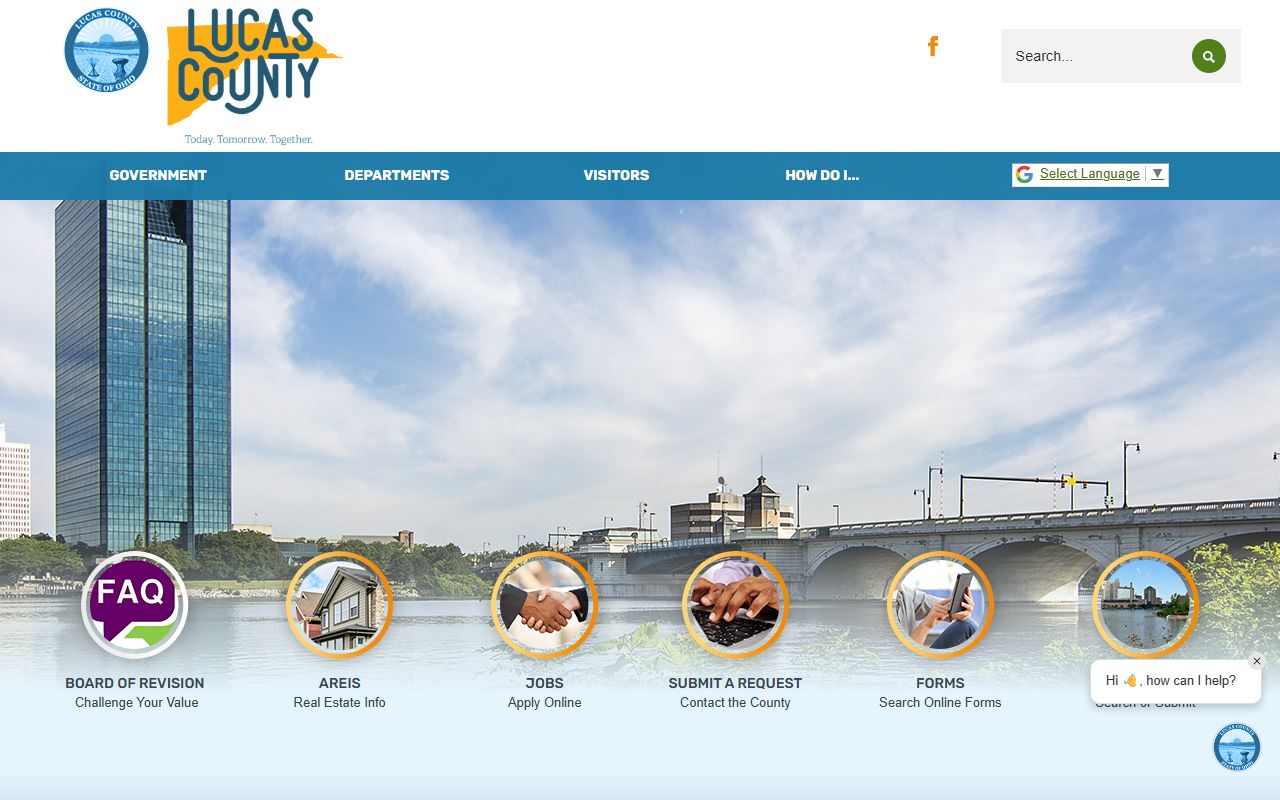 Lucas County Ohio government website for obituary and vital records