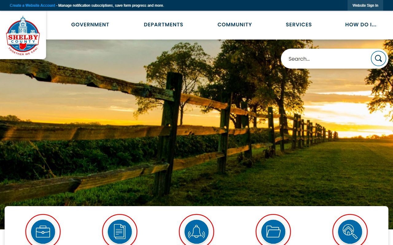 Shelby County Ohio government website for obituary and death record research