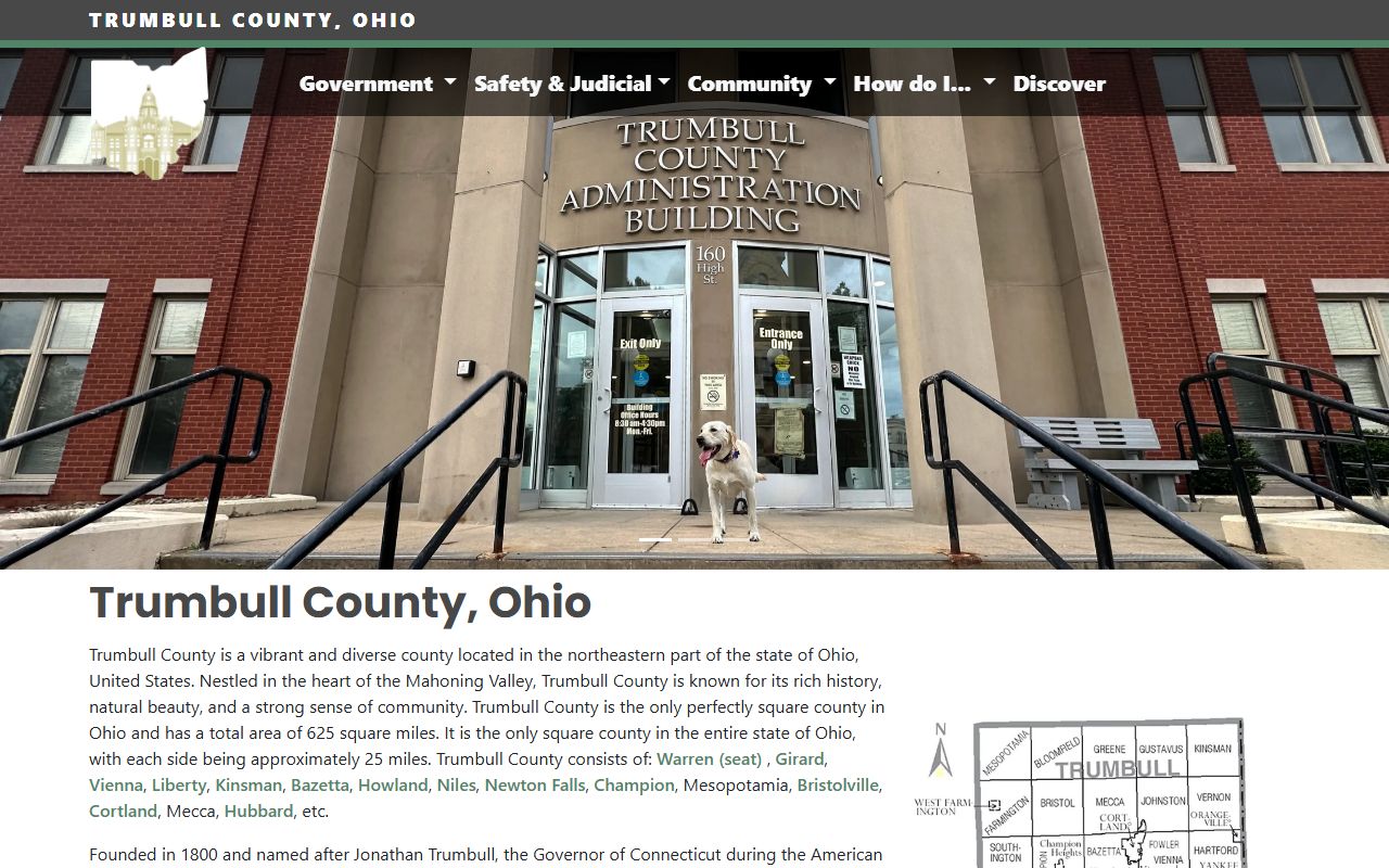 Trumbull County obituary death records government website