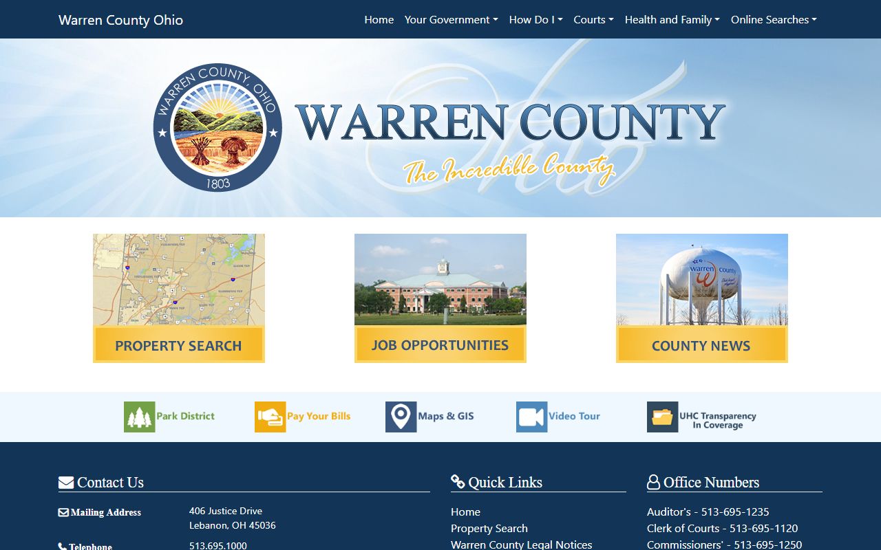 Warren County obituary death records government website